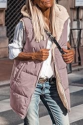 PRETTYGARDEN Womens 2024 Fall Reversible Vests