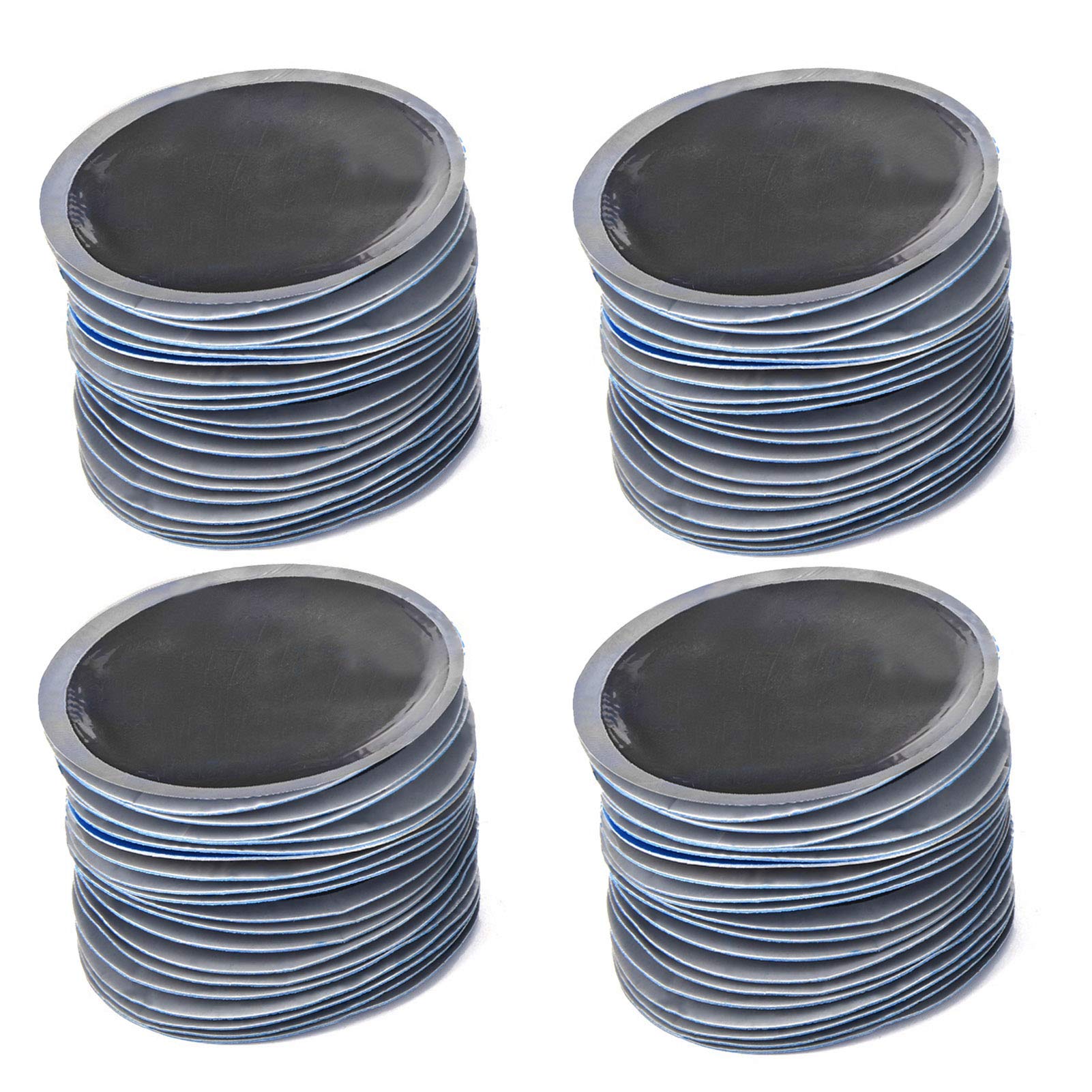 KIMISS 80Pcs/Box 58mm Car Tire Repair Patch, Round Natural Rubber Tire Tyre Puncture Repair Cold Patch Tubeless Patches