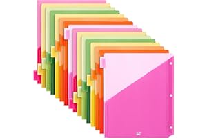 Mr. Pen- Binder Dividers with Pockets and Tabs, 2 Sets, 8 Pack/Set, Colorful, 3 Ring Binder Dividers with Tabs and Pockets