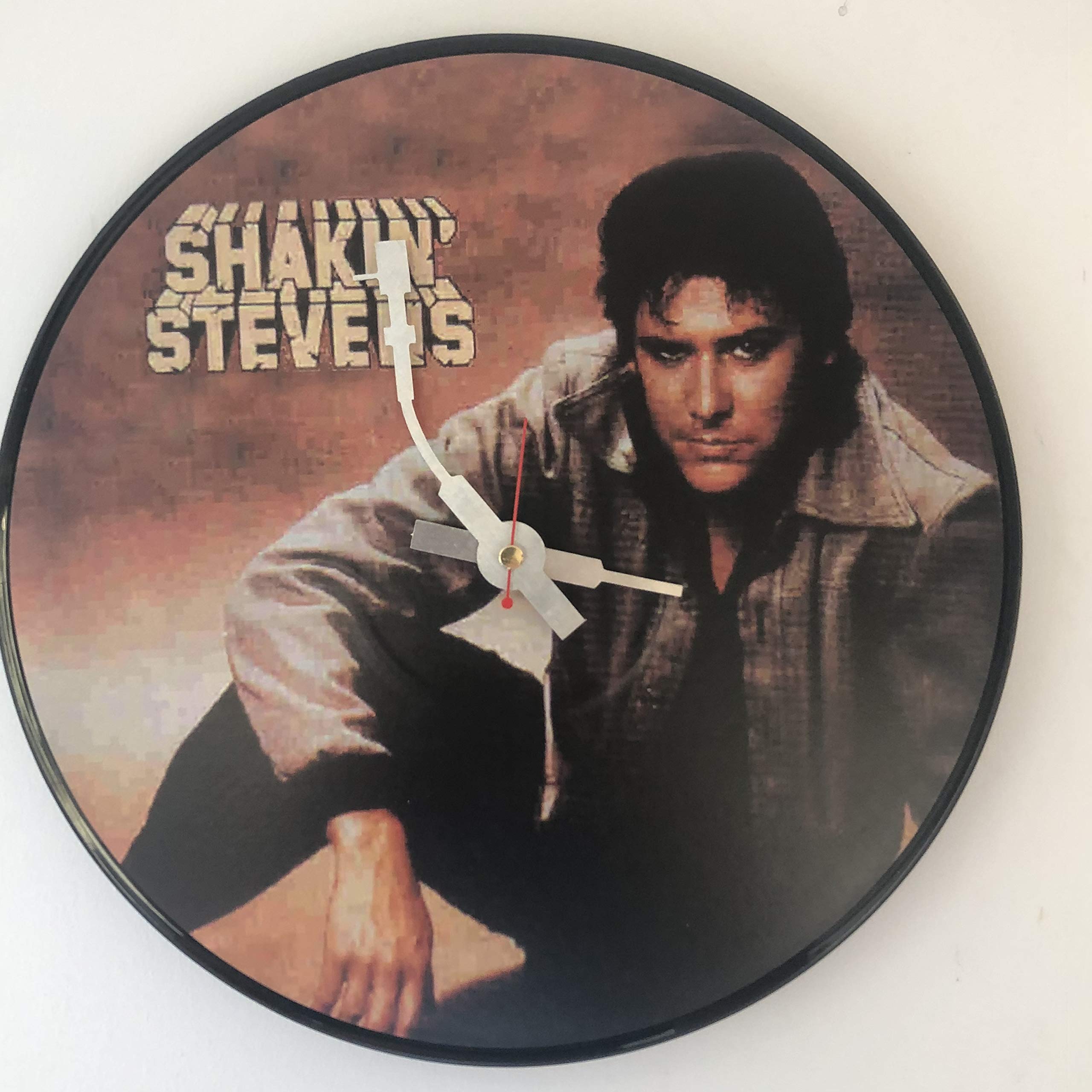 Iconic Shakin Stevens vinyl record wall clock