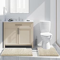 Yimobra Toilet Rugs U Shaped 24x20, Ultra Soft and