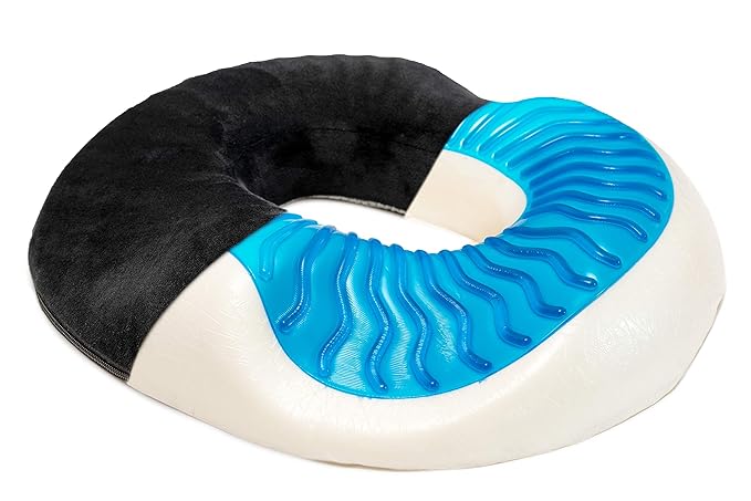 LENIX Sitzring | Innovatives Gel-Donut Sitzkissen zur Entlastung des Steißbeins