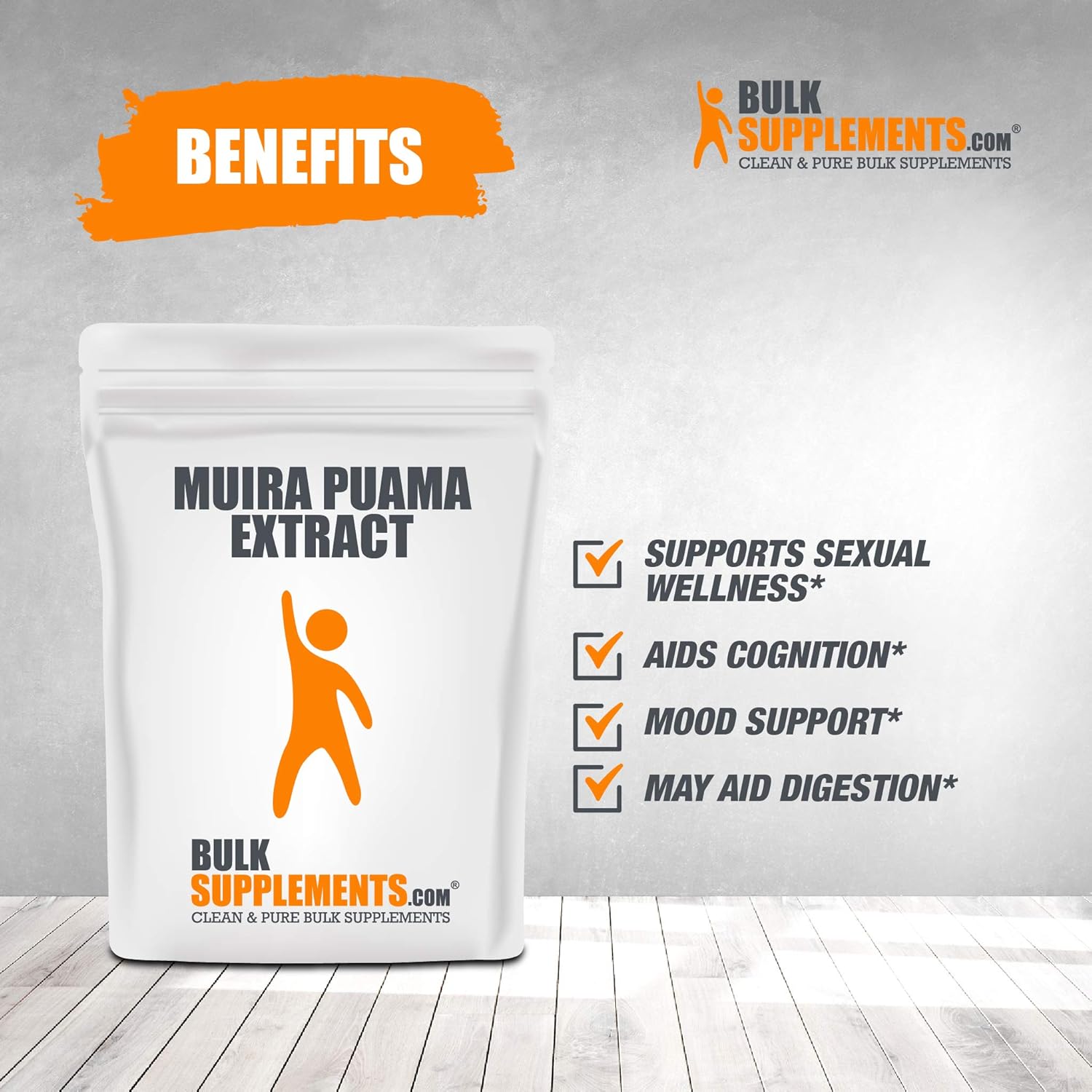 Muira Puama Extract by Bulksupplements (250 Grams): Health & Personal Care