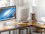EasyPAG Metal 6 Tier A4 Wall Mounted Document Holder White view 4