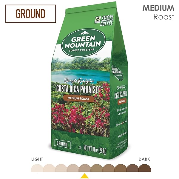 GREEN MOUNTAIN COFFEE ROASTERS COSTA RICA PARAISO GROUND COFFEE 10OZ