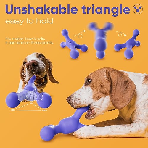 Indestructible Dog Toys for Aggressive Chewers 720° Rolling, 100
