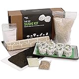 Global Grub DIY Sushi Making Kit - Sushi Kit Includes Sushi Rice, Nori Sushi Seaweed, Rice Vinegar Powder, Sesame Seeds, Wasa