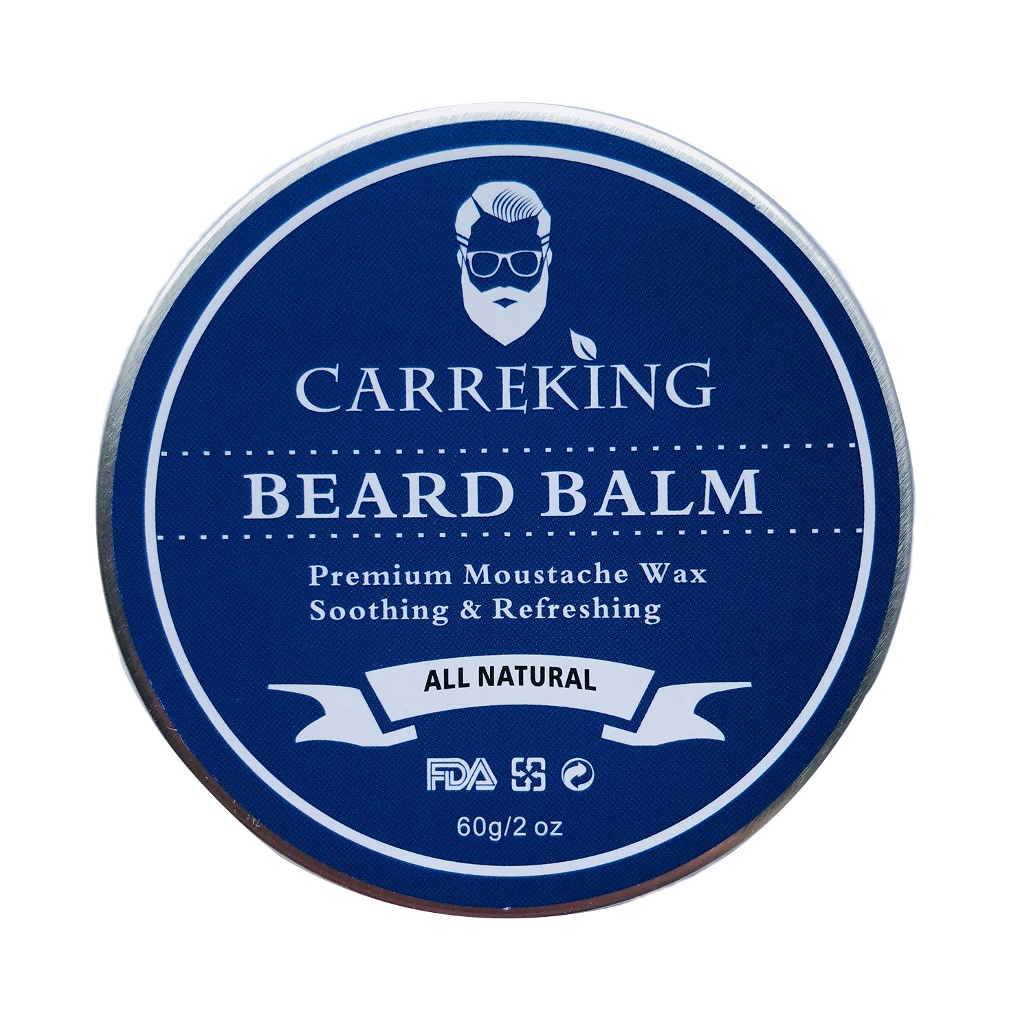 Beard Balm for Men, Carreking Premium Beard Butter, Beard Wax, Best Styling Softener Growth Cream Moisturizer Cologne Beard Mustache Wax (Cologne)