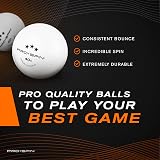 PRO-SPIN Table Tennis Bats 4-Player Set with 3-Star Balls Case view 6