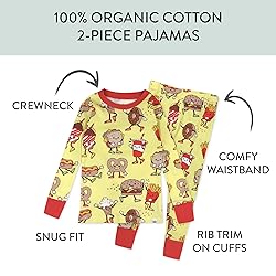 HonestBaby 2-Piece Pajamas Sleepwear PJs