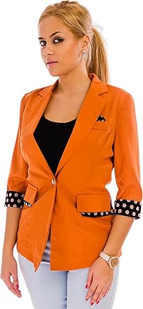 tailleur femme orange