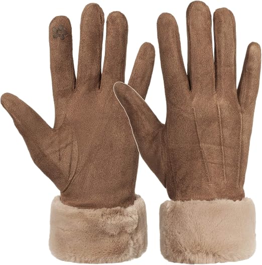 Damen Lederhandschuhe Mit Kaschmirfutter – Touchscreen-tauglich & Super Weich