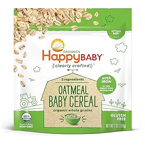Happy Family Happy Baby Organic Clearly Crafted Cereal Whole Grain, Oatmeal, 7 Oz