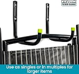 Keypak ST7003H 25cm Heavy Duty Storage Hook 30kg Black Garage Shed view 4