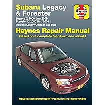 Manual Subaru 00-09 Legacy & 00-08 Forester : Editors of Haynes