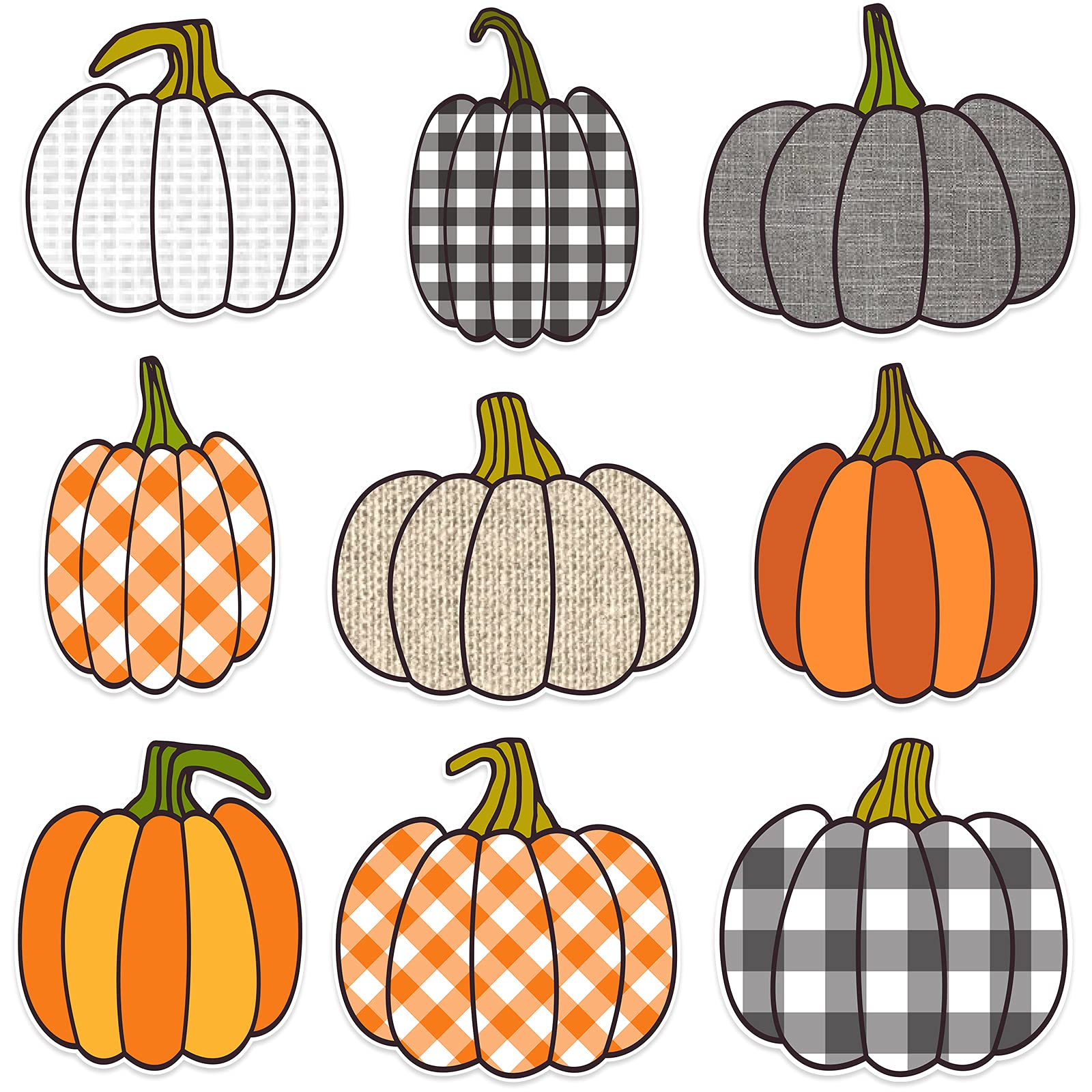 Photo 1 of Zonon 90 Pcs Classic Pumpkin Thanksgiving Cutouts Classroom Bulletin Board Decoration for Office Classroom Party Bulletin Board Wall Chalkboard Home Decor