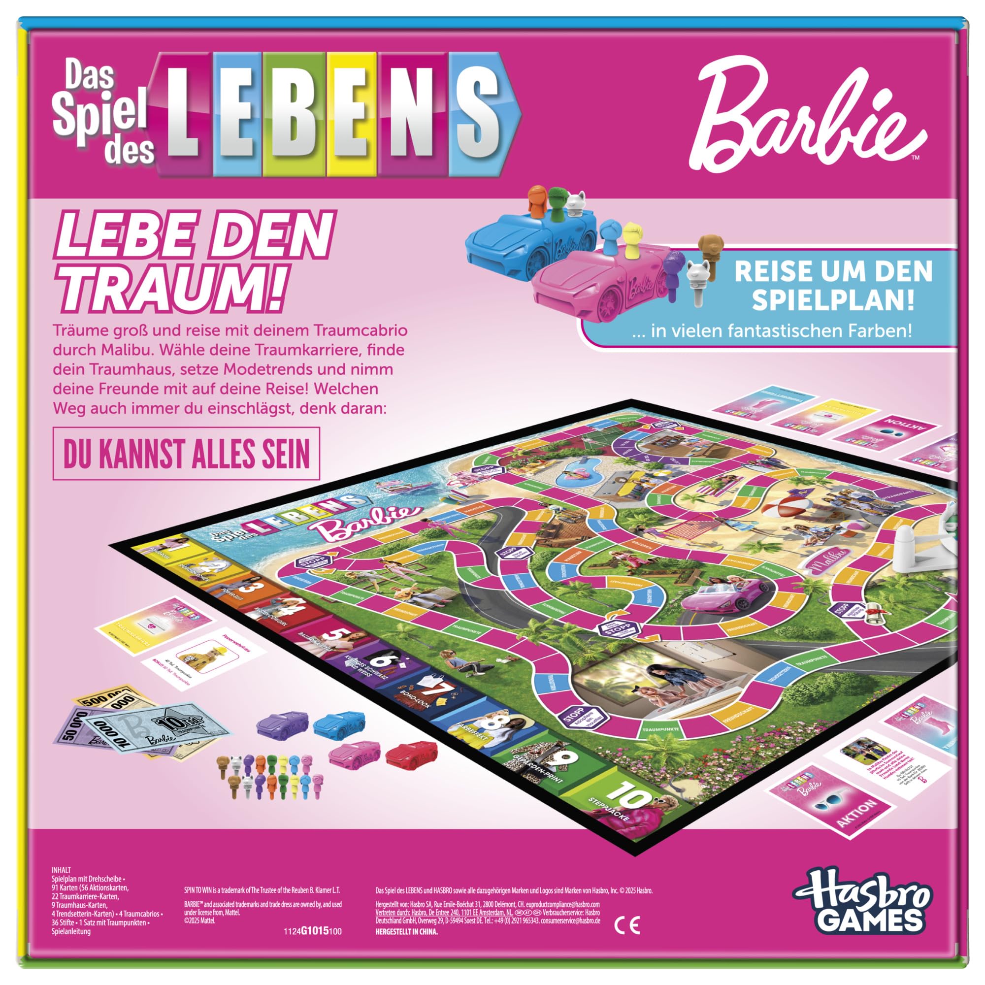 Das Spiel des Lebens: Barbie Edition Brettspiel - Deutsche Fassung 5