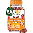 Lifeable Magnesium Gummies for Kids | 170mg Elemental Magnesium from 1,420mg Magnesium Citrate | Great Tasting Kids Magnesium Supplement | Muscle Support and Stress Relief Chewable | 90 Gummies