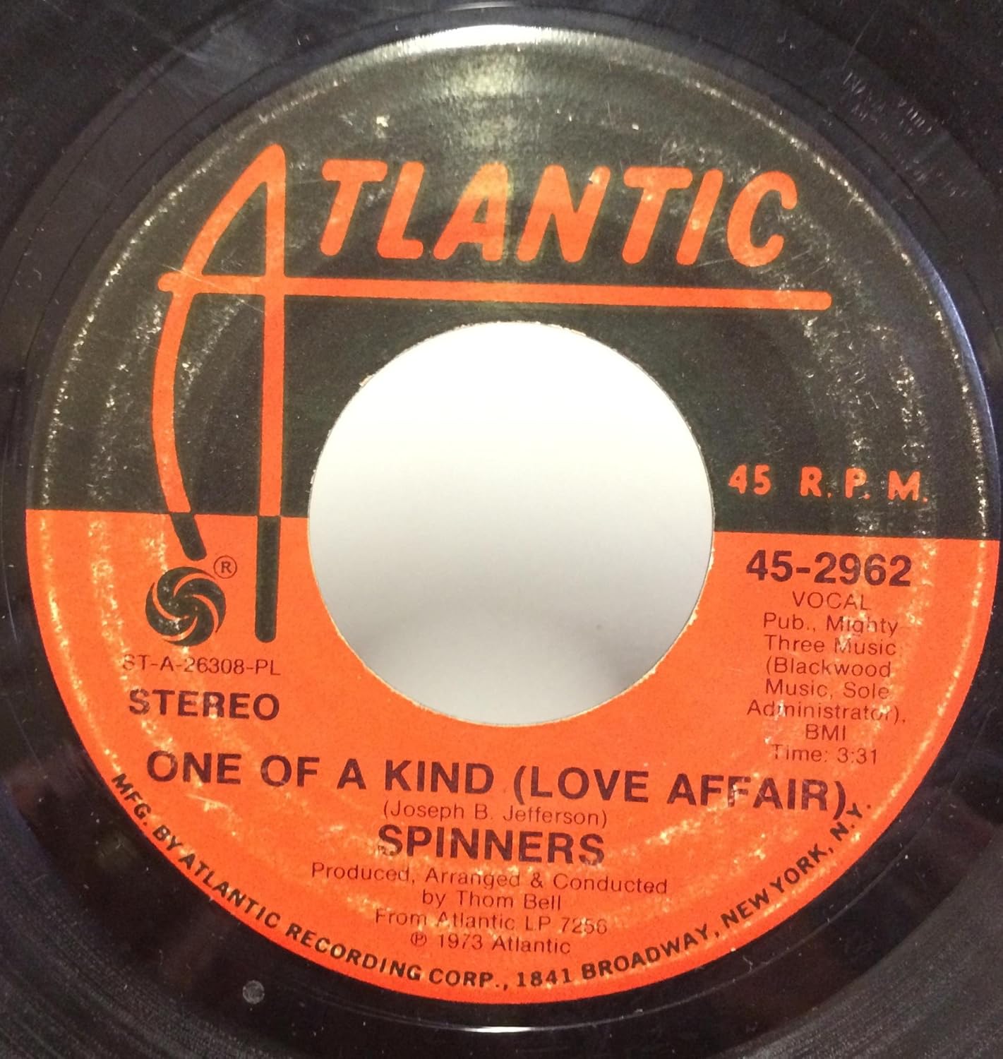SPINNERS Spinners One Of A Kind Love Affair / Don't Let The Green