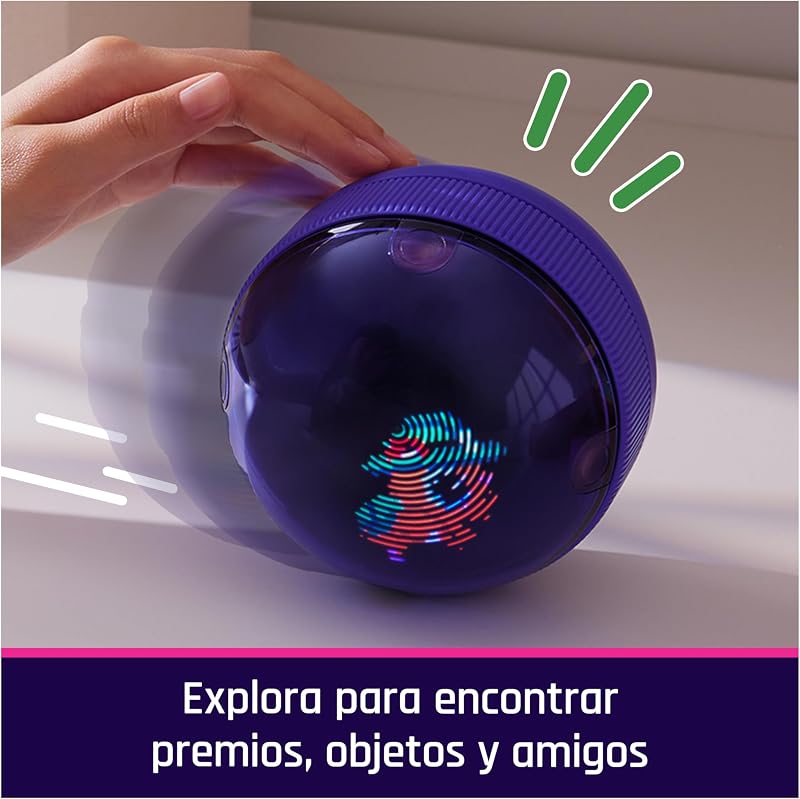 BIZTEE - Digital Hamster Ball Pet - Virtual Pet com 20 Hamsters - Pet interativo que rola e reage ao toque com interações e sons - 6072283 - Brinquedos para Crianças 5 Anos +