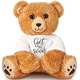 Chalyna Get Well Soon Bear 16 Inch Love Stuffed Bear Plush Toy Heart Stuffed Animals Plush for Girlfriend Romantic Birthday Wedding Anniversary Presents