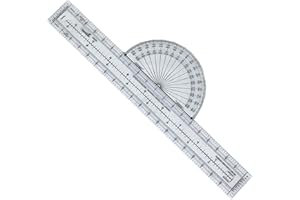 Advanced Pilot Products Fixed Aviation Plotter for VFR Flight Planning - Durable Lexan Design - 8 Scales for Statute & Nautic