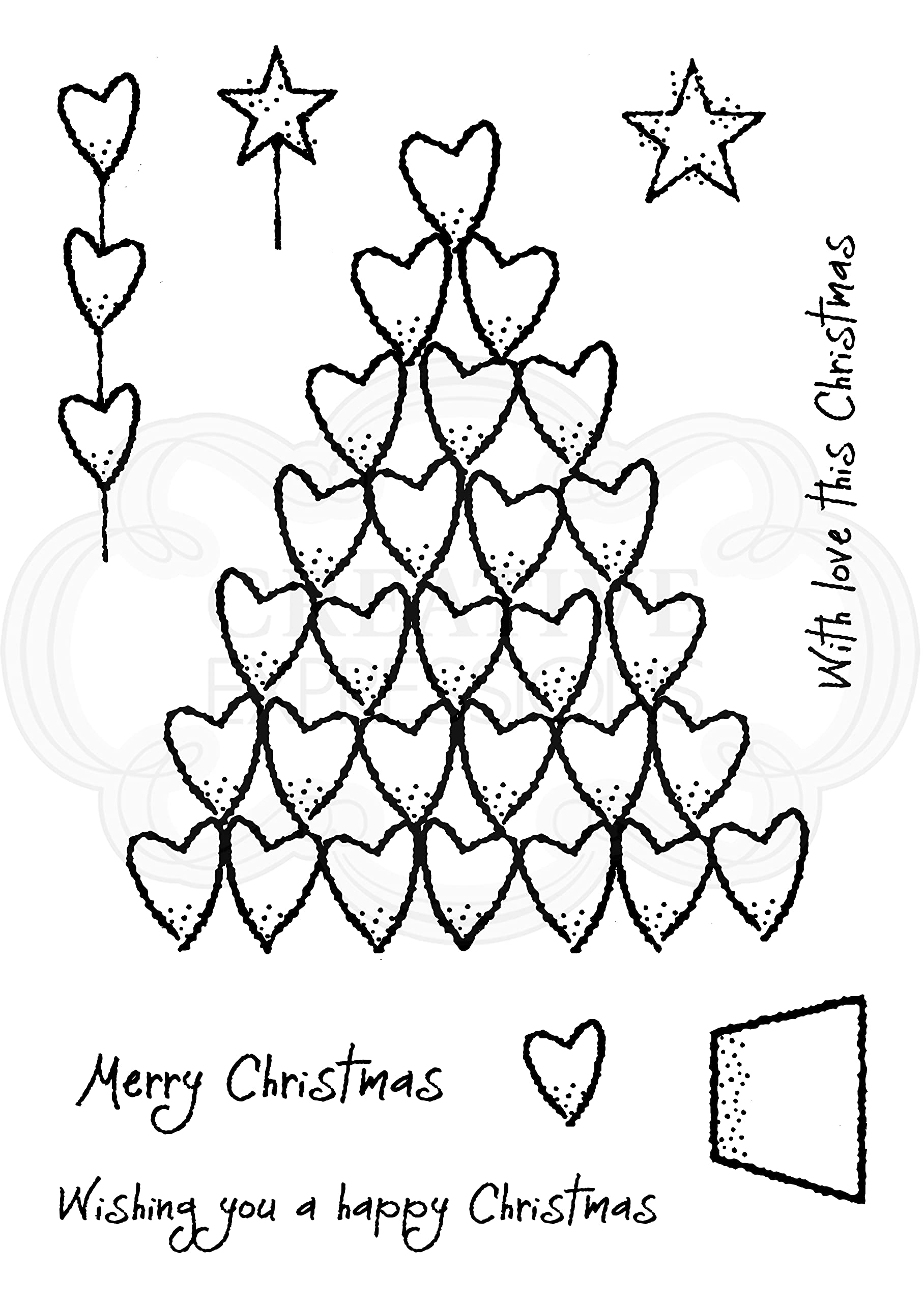 Francoise Collection - Heart Tree - Clear Magic Stamp