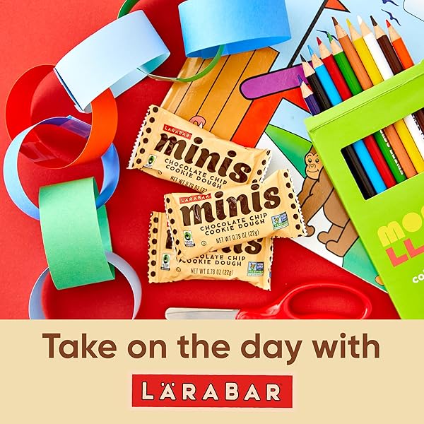 LARABAR CHOCOLATE CHIP COOKIE DOUGH MINI BARS, GLUTEN FREE VEGAN BAR, 20 CT