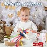 Hooku Montessori Pull String Toy Silicone Sensory Fine Motor Baby Toy view 7