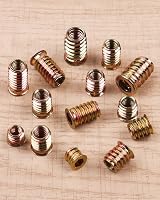 Jeboler M8x20mm Threaded Insert Nuts for Wood 20Pcs Hex Socket view 5