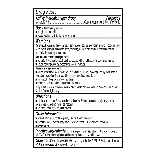 HALLS MINIS WATERMELON FLAVOR SUGAR FREE COUGH DROPS, 8 PACKS OF 24 DROPS (192 DROPS TOTAL)