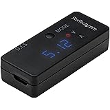 StarTech.com USB Voltage and Current Tester Kit - USB Voltage and Current Meter LCD Display & LED Light - USB Fast Charge Ada