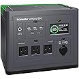 Schneider OffGrid Portable Power Station 500W, PPS500, Lightweight 517Wh Solar Generator: 3 AC Outlets, Quick Charge USB-C PD Port, Wireless Charging, LED Light for Outdoor Camping, RV, Home Backup