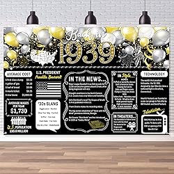 86th Birthday Black Gold Party Decoration Back in