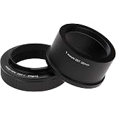 Fotodiox Lens Adapter Astro Edition - Compatible with T-Mount (T/T-2) Screw Mount Telescopes to Sony Alpha E-Mount Cameras for Astronomy, (T2A-SnyE)
