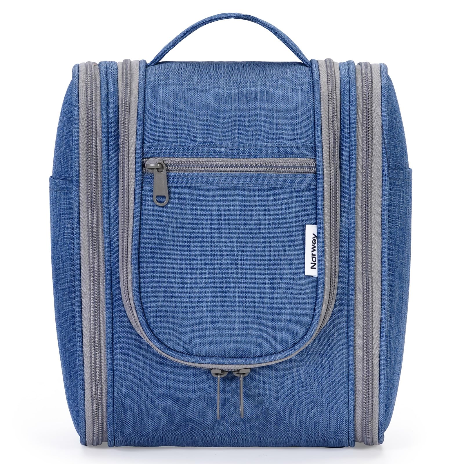 Narwey Travel Hanging Toiletry Wash Bag Makeup Cosmetic Organizer for Women (Navy Blue (Small))