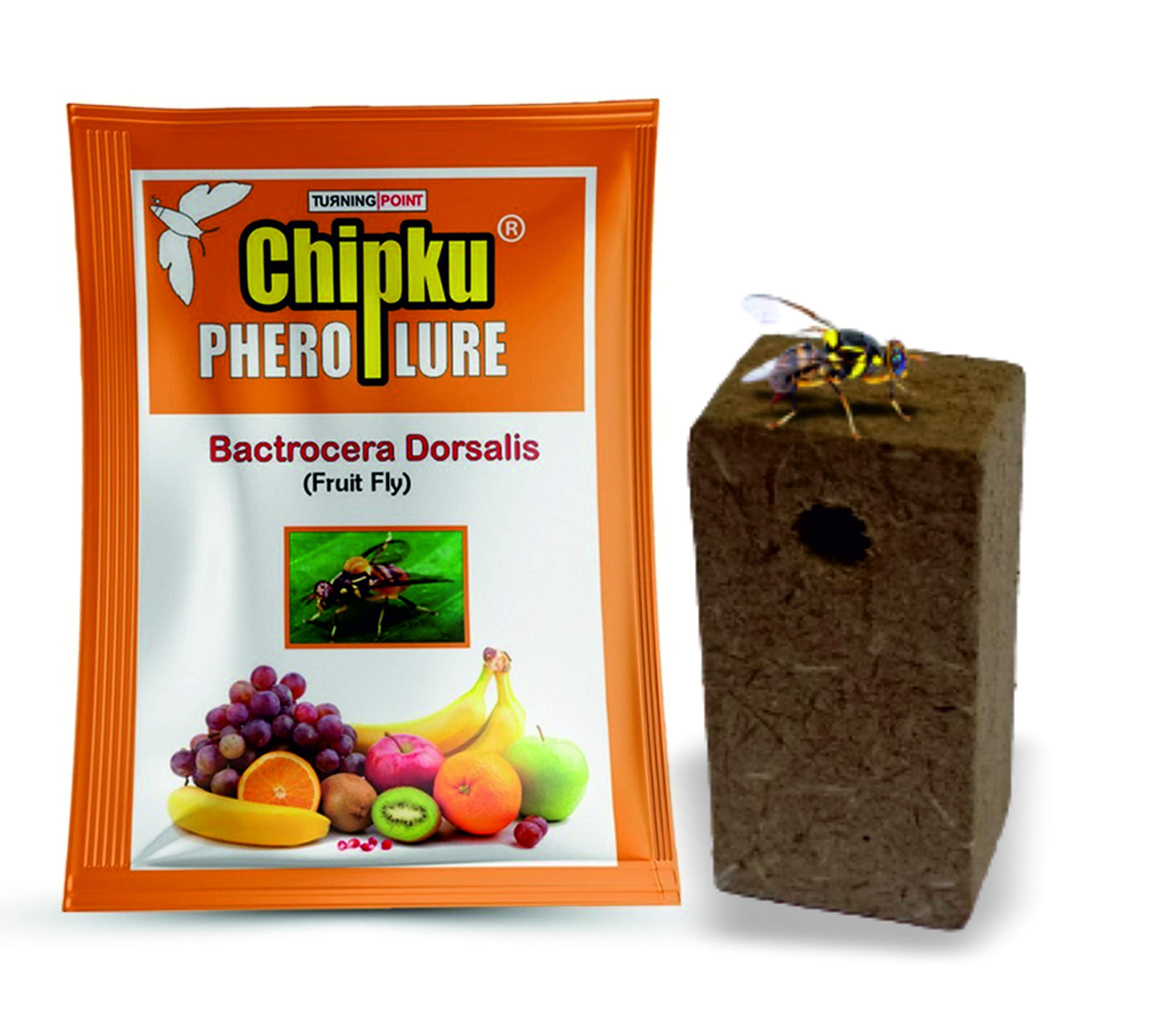 Chipku Fruit Fly Lure for mango, sapota, gauva, ( bactocera Dorsalis) Pack of 2 Lures