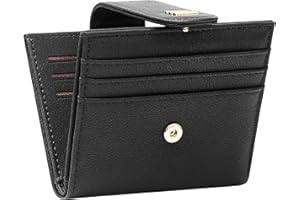GEEAD Small Wallets for Women Slim Bifold Credit Card Holder Minimalist Zipper Coin Pocket