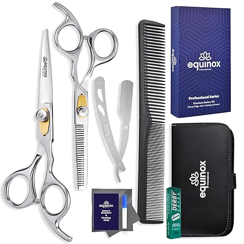 Equinox Professional Hair Scissors Set Premium Barber Kit
