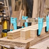 Shall 6-Inch Steel Bar Clamps Set 4-Pack Medium-Duty 600 Lbs F Clamps view 7