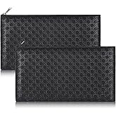 Wteehn 2pack Money Bag, Cash Zipper Pouch, Bank Bags, Cash Wallet, Cosmetic Receipts Coins Small Tools Organizing Storage Bag