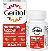 Geritol Multivitamin Supplement, 27 Essential Vitamins &amp; Minerals, 40 Tabs | Daily support for adults, multivitamin tablets with 27 essential vitamins and minerals, gluten-free, non-GMO