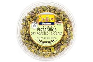 Setton Farms Shelled Pistachio Kernels, Dry Roasted No Salt, 20 Ounce (No Shells, Unsalted) (Also perfect for making Dubai Chocolate)