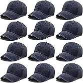 12Pieces Vintage Washed Baseball Caps for Women Men Distressed Twill Adjustable Dads Hats Unisex Style