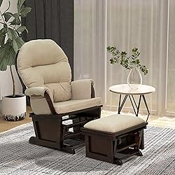 HOMCOM Nursery Glider Rocking Chair with