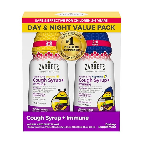 ZARBEE’S CHILDREN’S HONEY COUGH SYRUP + IMMUNE DAY...