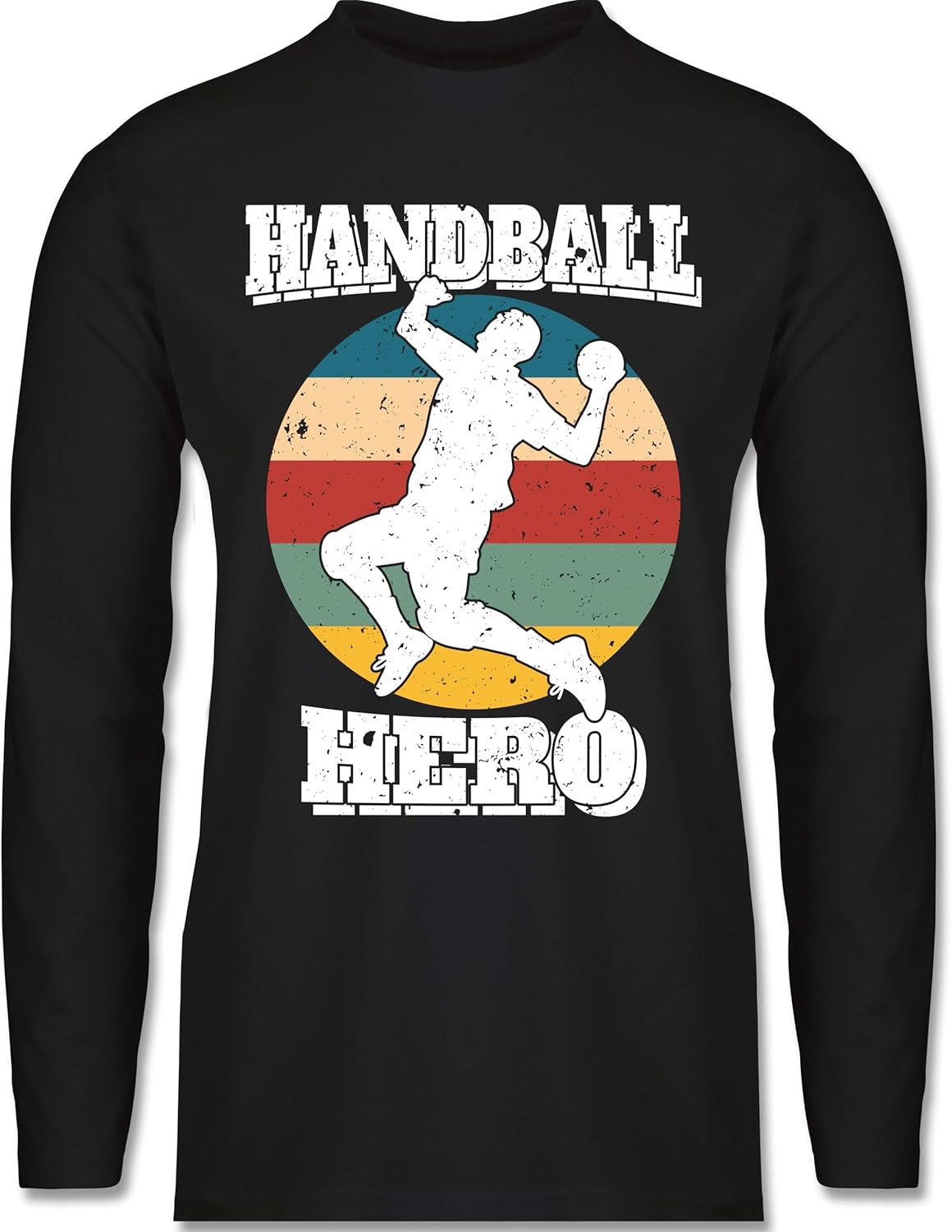 Shirtracer Handball Handball Hero weiß Herren Langarmshirt