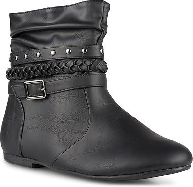 womens leather slouch boots