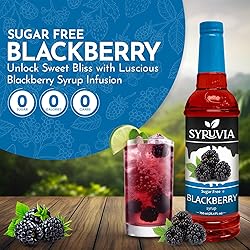 Syruvia Sugar Free Blackberry Syrup With Syrup Pump