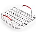 Instant Vortex Official Grill and Lifting Rack with Skewers, 6-Piece Set, Stainless Steel, Ideal for Cooking, Roasting, Baking, and Cooling, Compatible with 6-Quart & 10-Quart Vortex Air Fryers